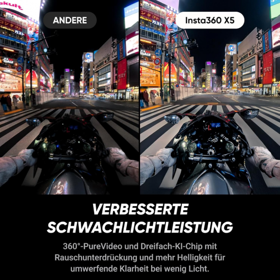 Insta360 X5 – Wasserdichte 360°-Actionkamera Insta360 X5 – Wasserdichte 360°-Actionkamera