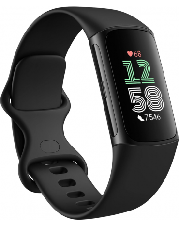 Google Fitbit Charge 6 - Obsidian / Aluminium Schwarz