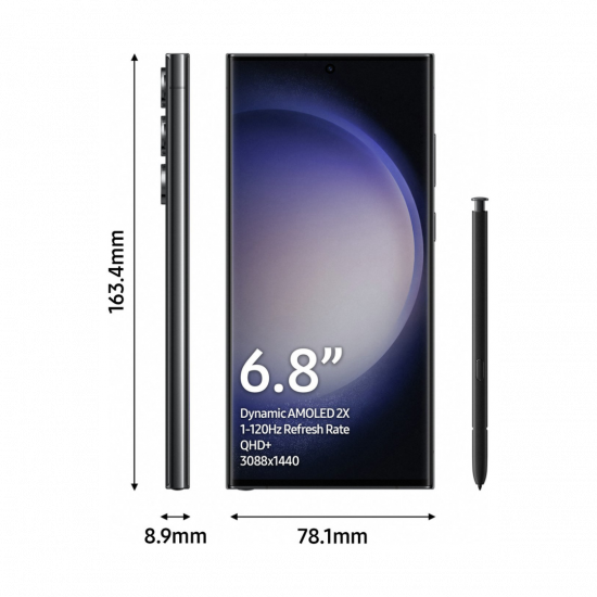 Samsung Galaxy S23 Ultra 5G Smartphone (Dual-SIMs, 12+256GB) - Phantomschwarz Samsung Galaxy S23 Ultra 5G Smartphone (Dual-SIMs, 12+256GB) - Phantomschwarz