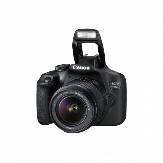 CANON EOS 2000D DSLR Camera with EF-S 18-55 mm f/3.5-5.6 III Lens CANON EOS 2000D DSLR Camera with EF-S 18-55 mm f/3.5-5.6 III Lens